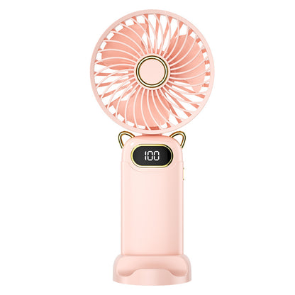 Portable Handheld Electric Fan with Digital Display