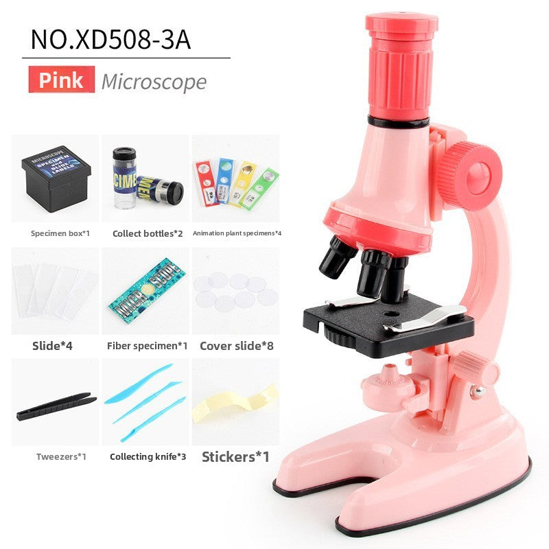 Portable handheld experimental kit for microscopes