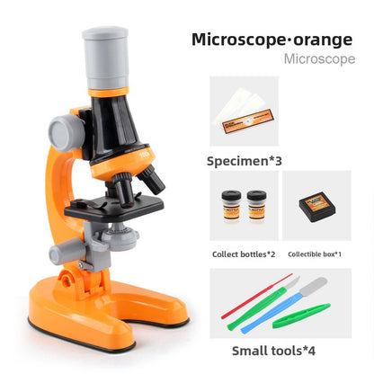 Portable handheld experimental kit for microscopes
