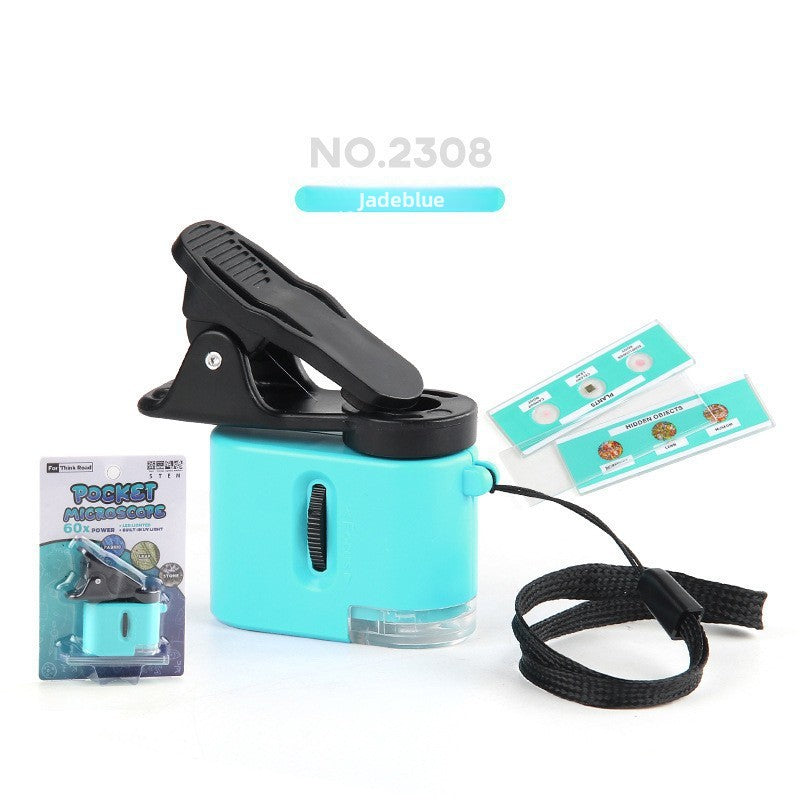 Portable handheld experimental kit for microscopes