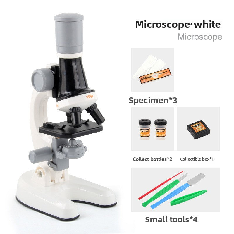 Portable handheld experimental kit for microscopes
