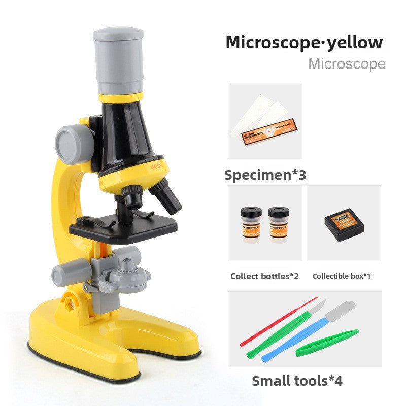 Portable handheld experimental kit for microscopes