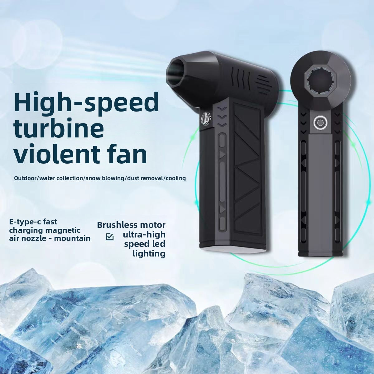 Portable handheld fan