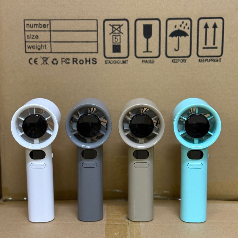Portable Handheld Fan with LED Display and 120-Speed Adjustment