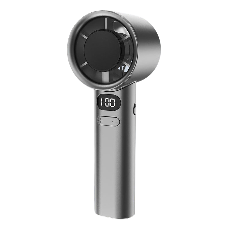 Portable Handheld Fan with LED Display and 120-Speed Adjustment