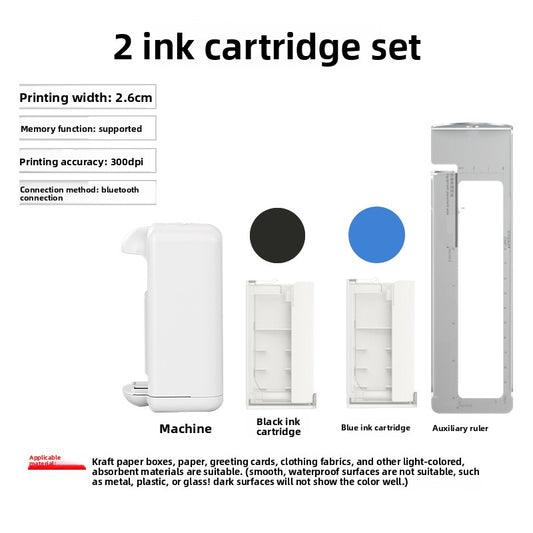 Portable Handheld Inkjet Printer with Bluetooth Control