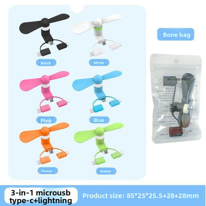Portable handheld mini fan