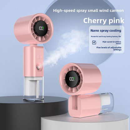 Portable Handheld Misting Fan with USB Charging