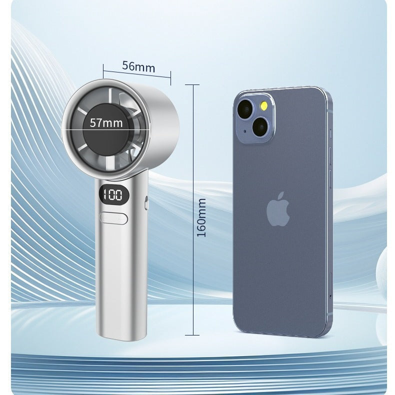 Portable Handheld Turbo Fan with Stepless Speed Control