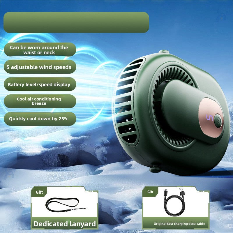Portable Hanging Fan with Battery