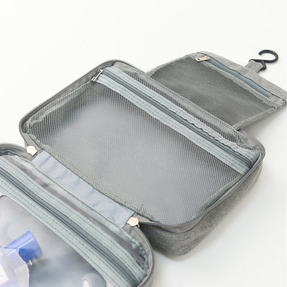 Portable Hanging Toiletry Bag with Dry Wet Compartments