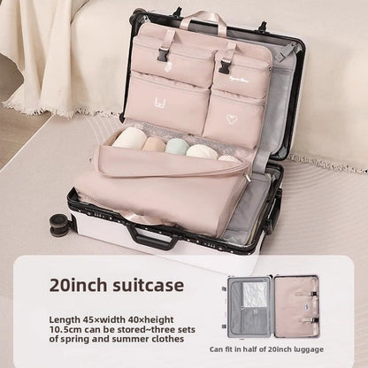 Portable Hanging Travel Storage Bag for Underwear and Toiletries