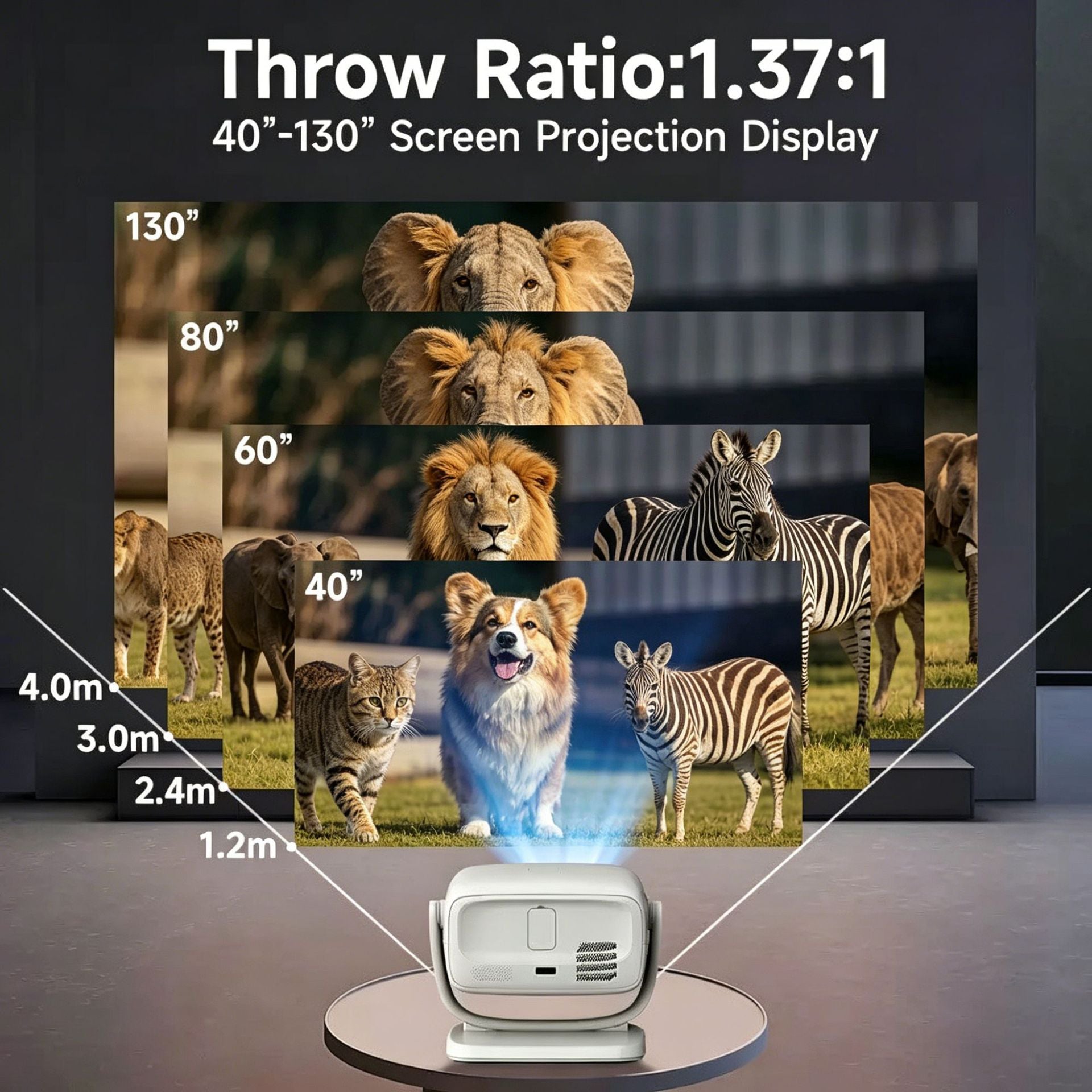 Portable HD Home Projector