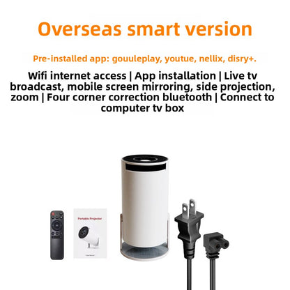 Portable HD Smart Projector with WiFi