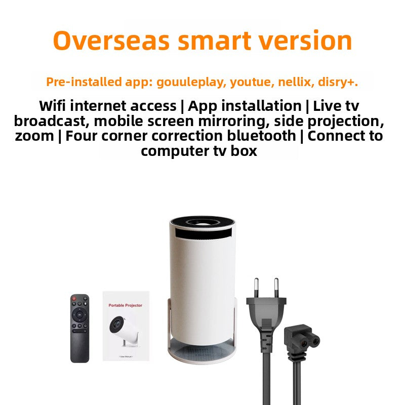 Portable HD Smart Projector with WiFi