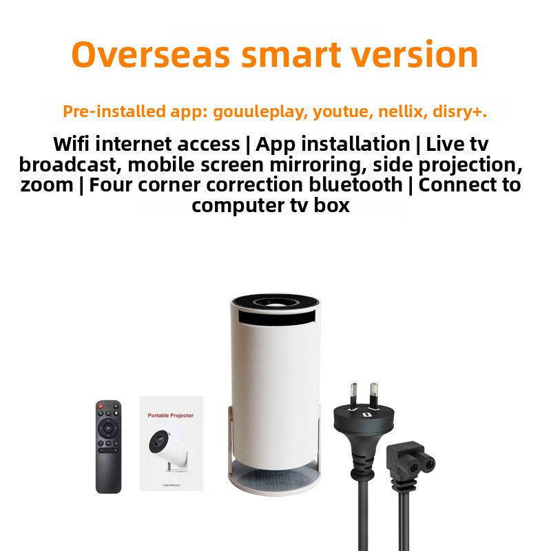 Portable HD Smart Projector with WiFi