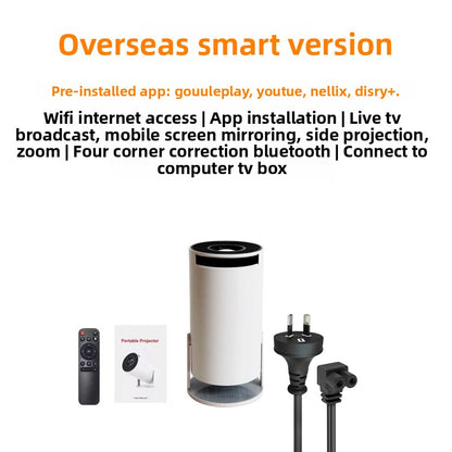 Portable HD Smart Projector with WiFi