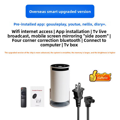 Portable HD Smart Projector with WiFi