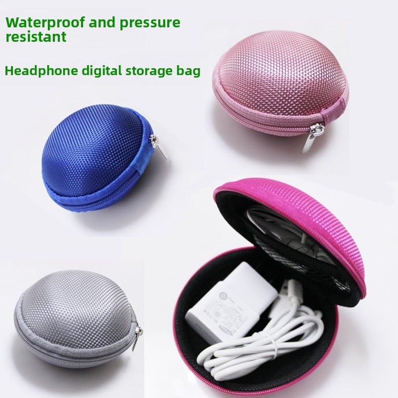 Portable Headphone Storage Organizer Bag