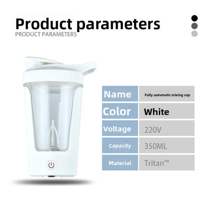 Portable heat-resistant automatic stirring cup
