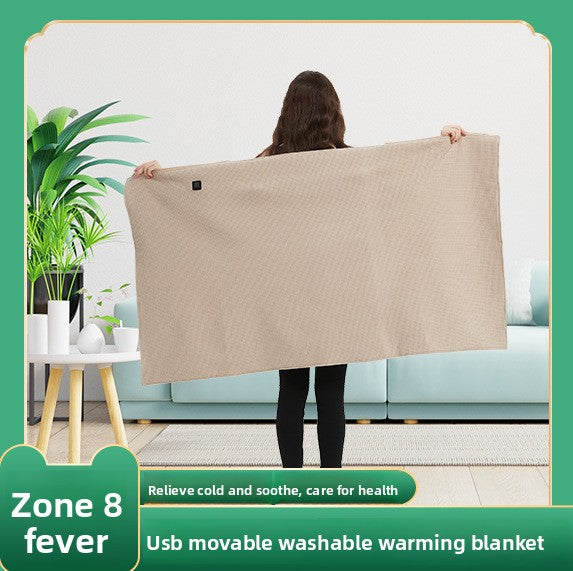 Portable heated blanket