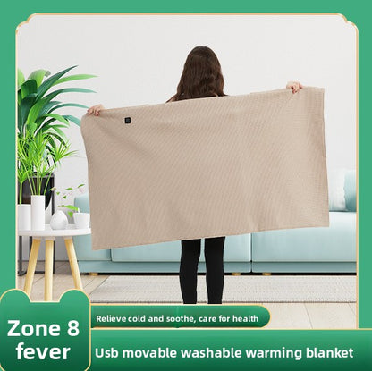 Portable heated blanket