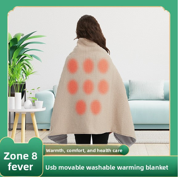 Portable heated blanket