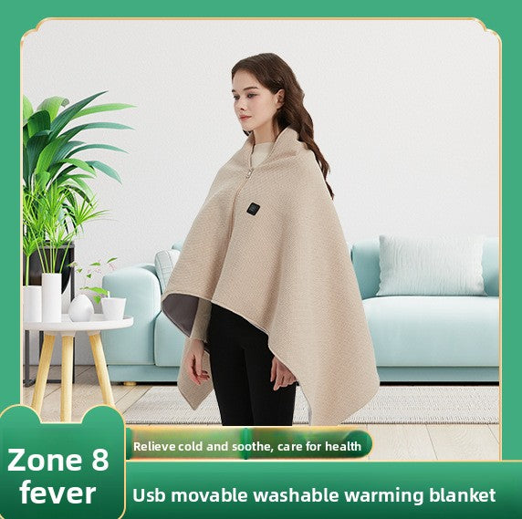 Portable heated blanket
