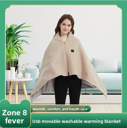 Portable heated blanket