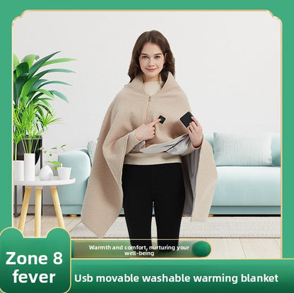 Portable heated blanket