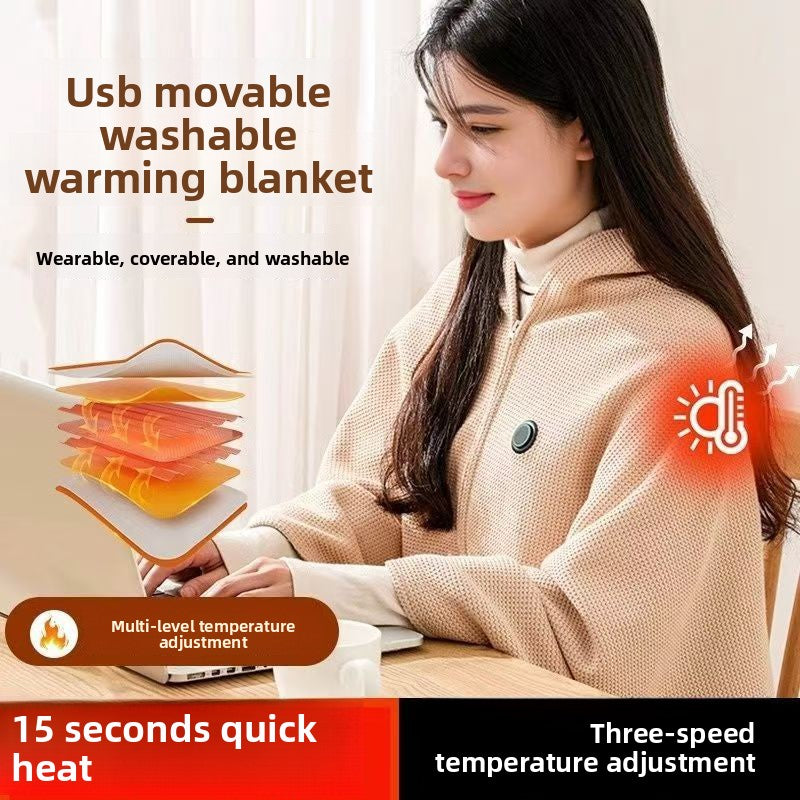 Portable heated blanket