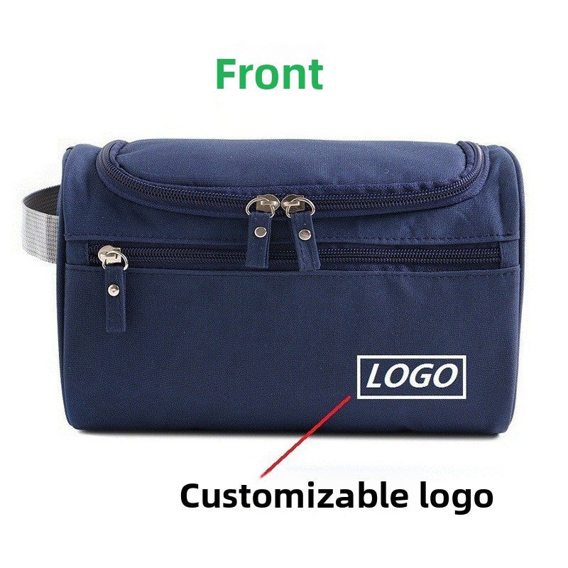 Portable hook-up toiletry bag for traveling men