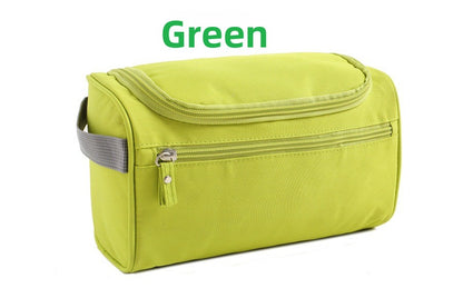 Portable hook-up toiletry bag for traveling men