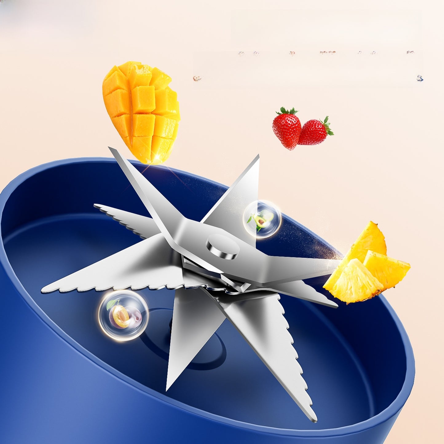 Portable household multi-functional small electric fruit juicer