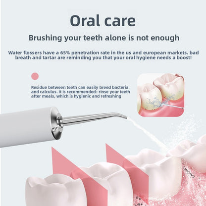Portable household oral cleaning device