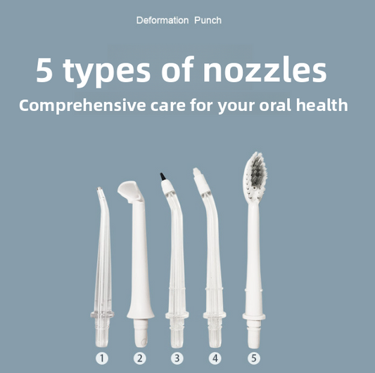 Portable household oral cleaning device