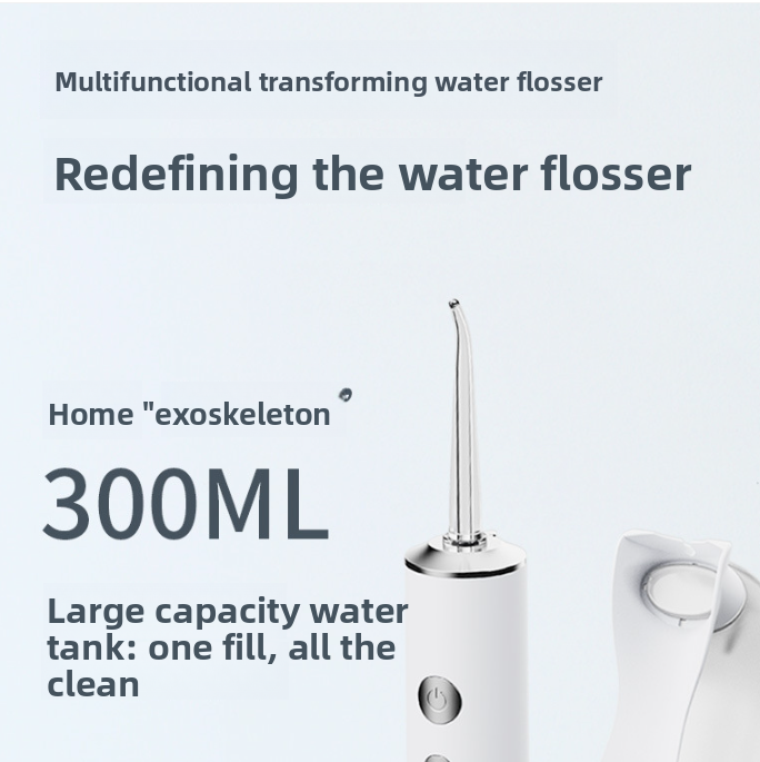 Portable household oral cleaning device
