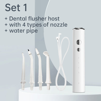 Portable household oral cleaning device