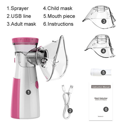 Portable humidifier nebulizer