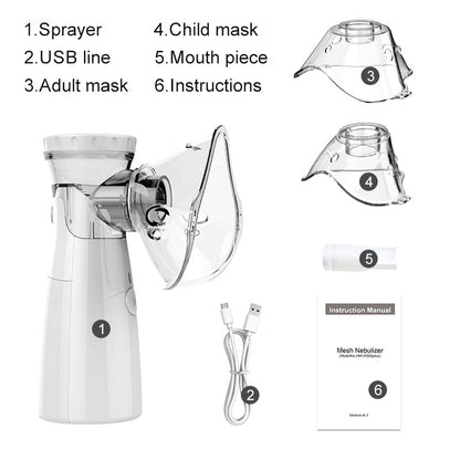 Portable humidifier nebulizer