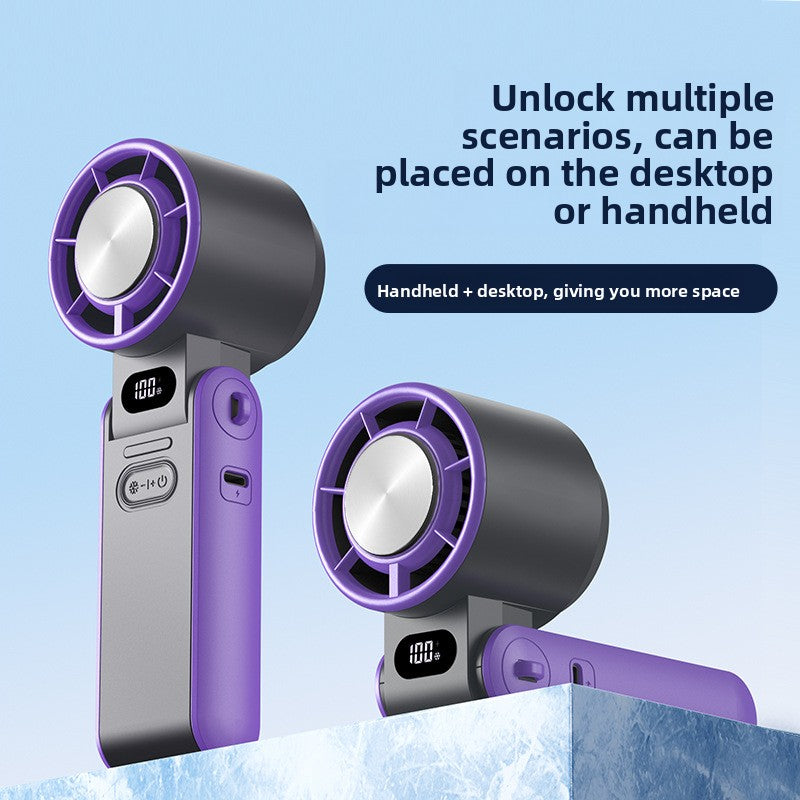 Portable Ice Compression Digital Display Fan