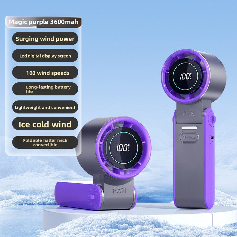 Portable Ice Compression Digital Display Fan