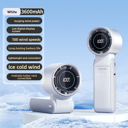 Portable Ice Compression Digital Display Fan