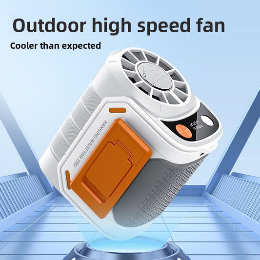 Portable Ice Cooling Waist Fan with Built-in Battery