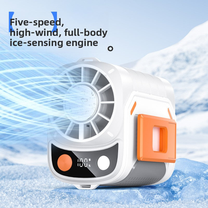 Portable Ice Cooling Waist Fan with Built-in Battery