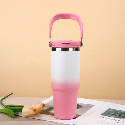 Portable ice cup for outdoor use