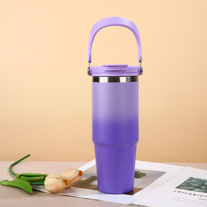 Portable ice cup for outdoor use