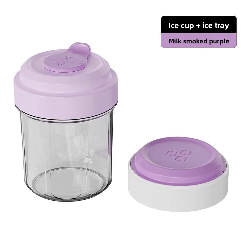 Portable Ice Making Cup with Straw