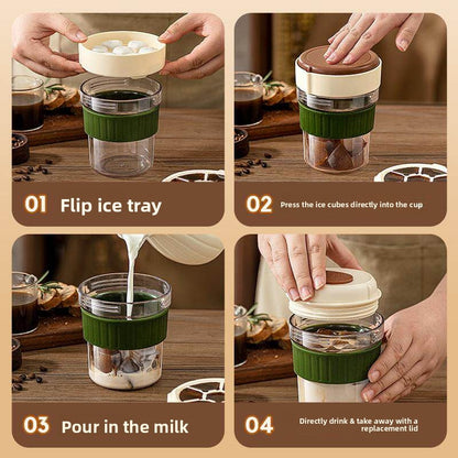 Portable Ice Making Cup with Straw