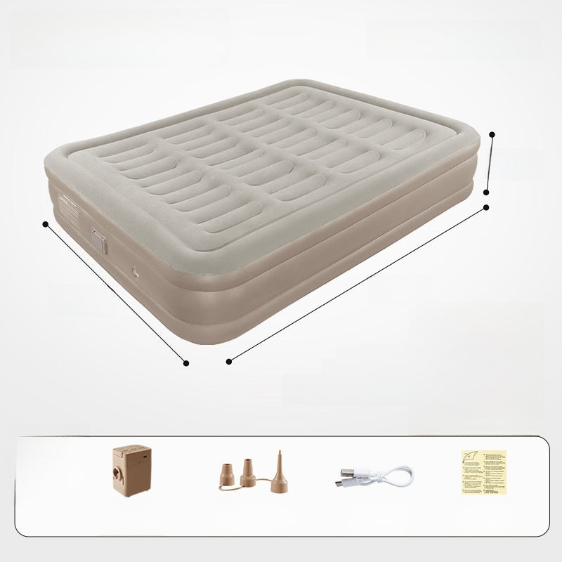 Portable Inflatable Air Mattress with Built-in Pump